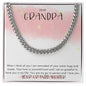 Gift For Grandpa Cuban Link Chain, Cuban Link Necklace