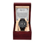 Black Chronograph Watch + MC