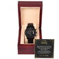 Black Chronograph Watch + MC