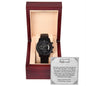 Black Chronograph Watch + MC