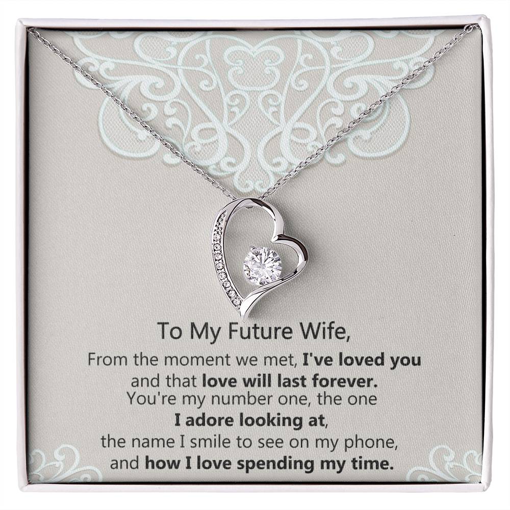To My Soulmate - 14k, 18k Heart Necklace, Love Necklace Gifts