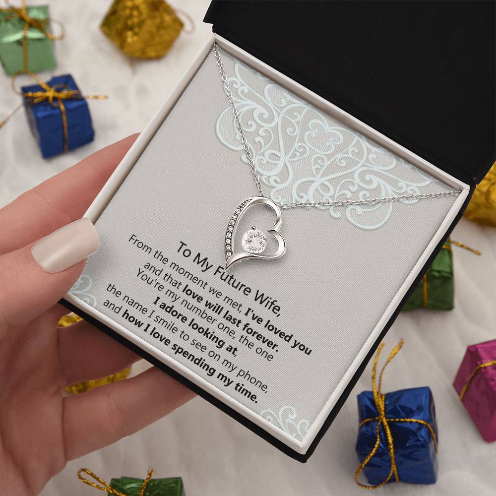 To My Soulmate - 14k, 18k Heart Necklace, Love Necklace Gifts