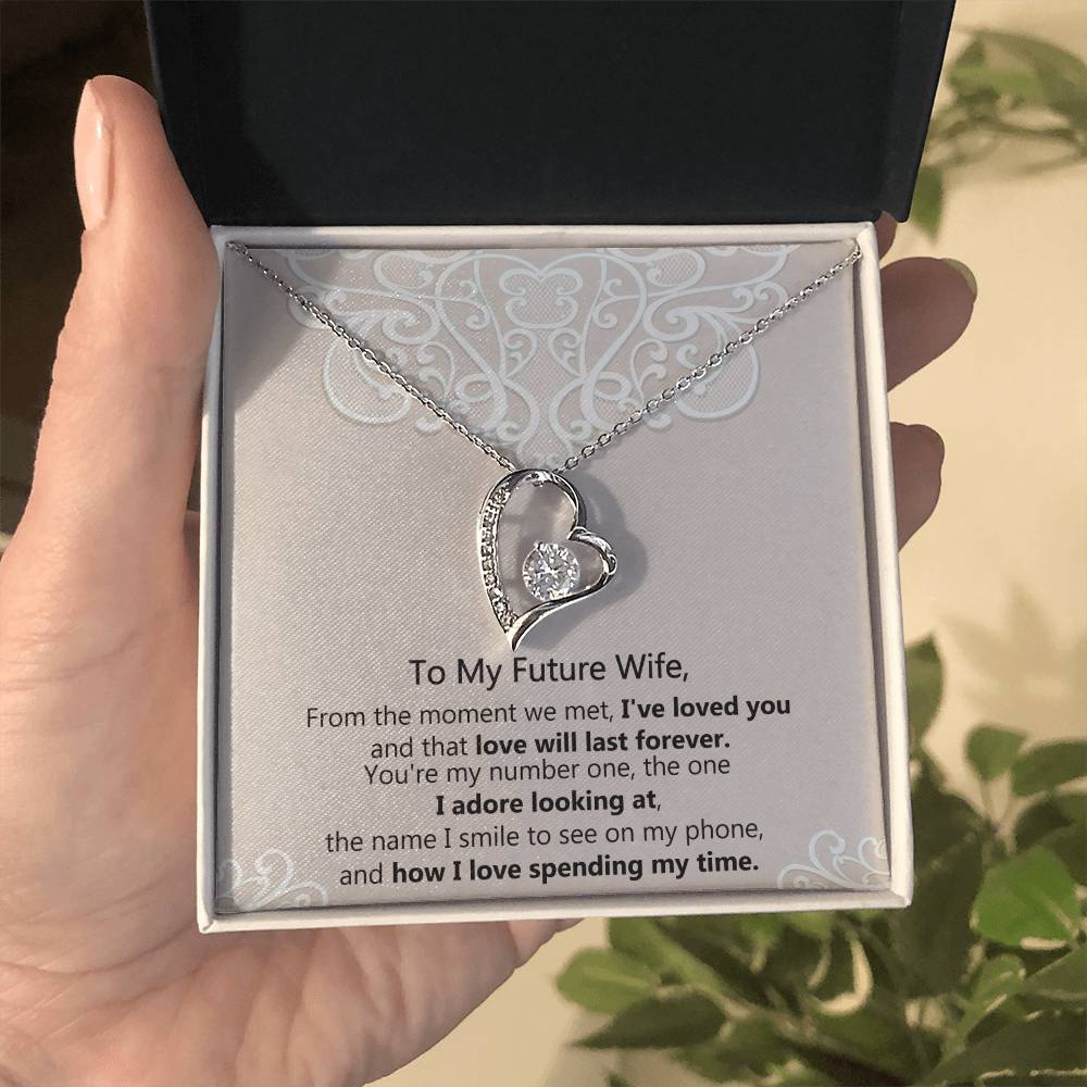 To My Soulmate - 14k, 18k Heart Necklace, Love Necklace Gifts
