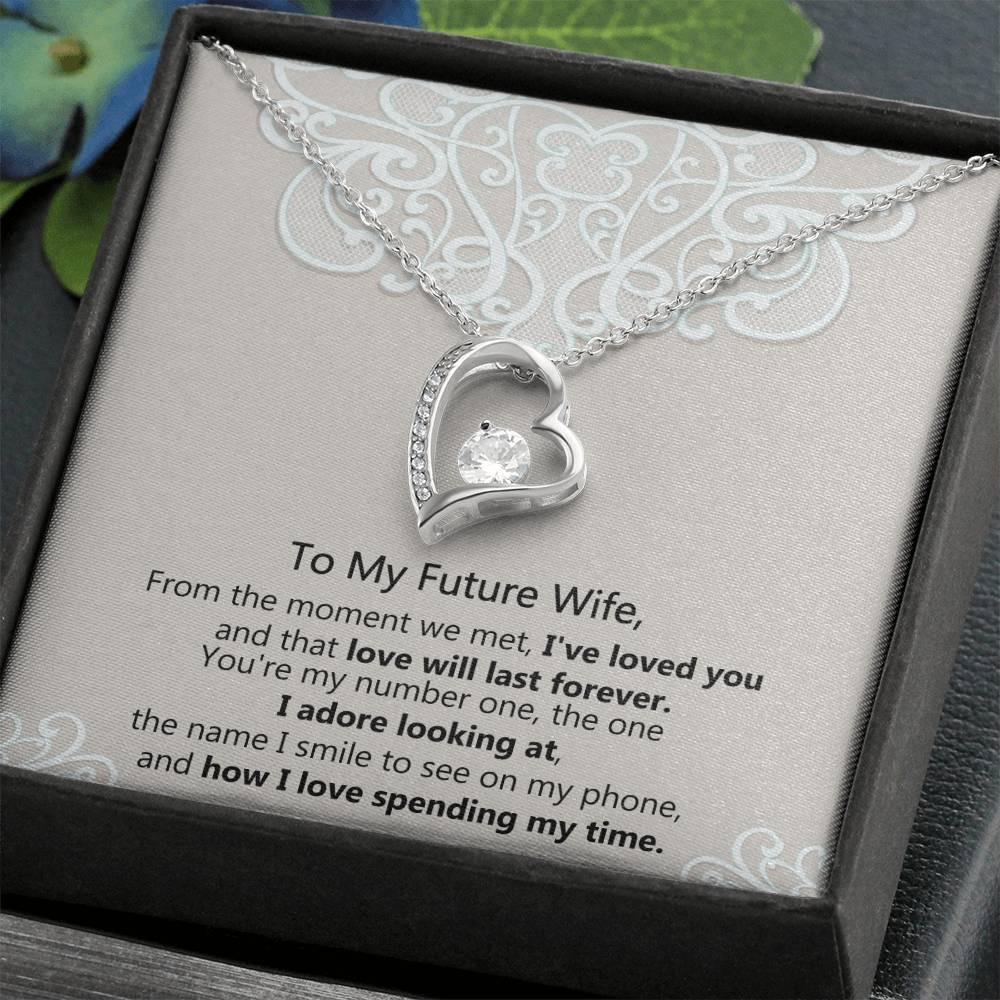 To My Soulmate - 14k, 18k Heart Necklace, Love Necklace Gifts