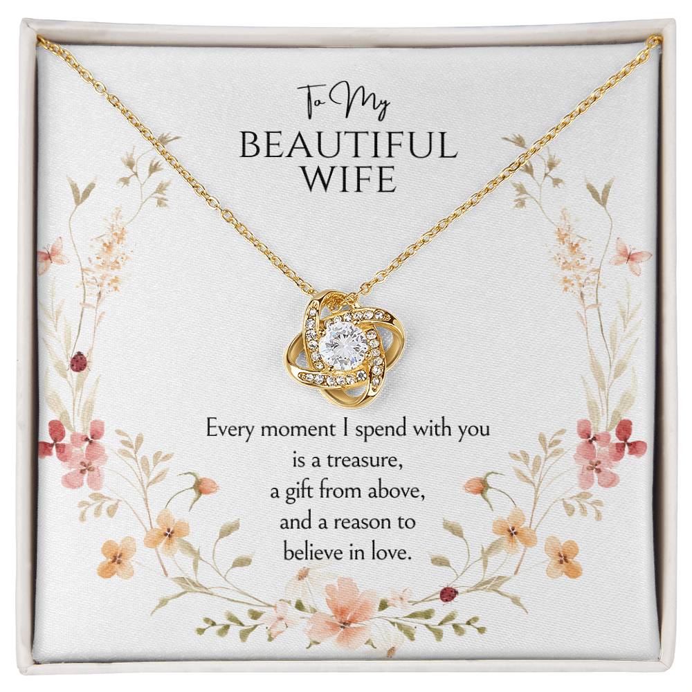 To my wife Love Knot Necklace