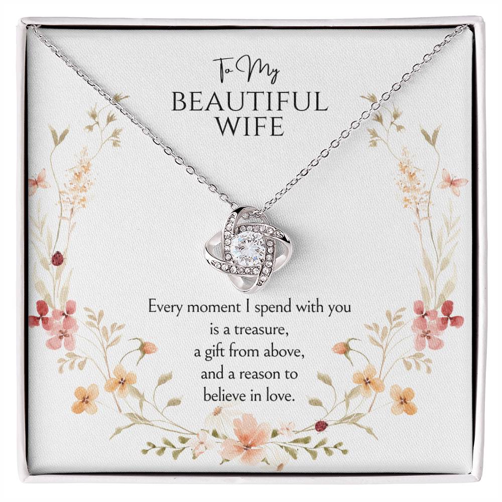 To my wife Love Knot Necklace