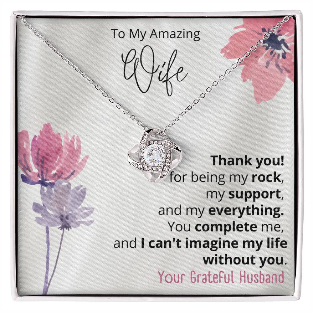 To my wife Love Knot Necklace