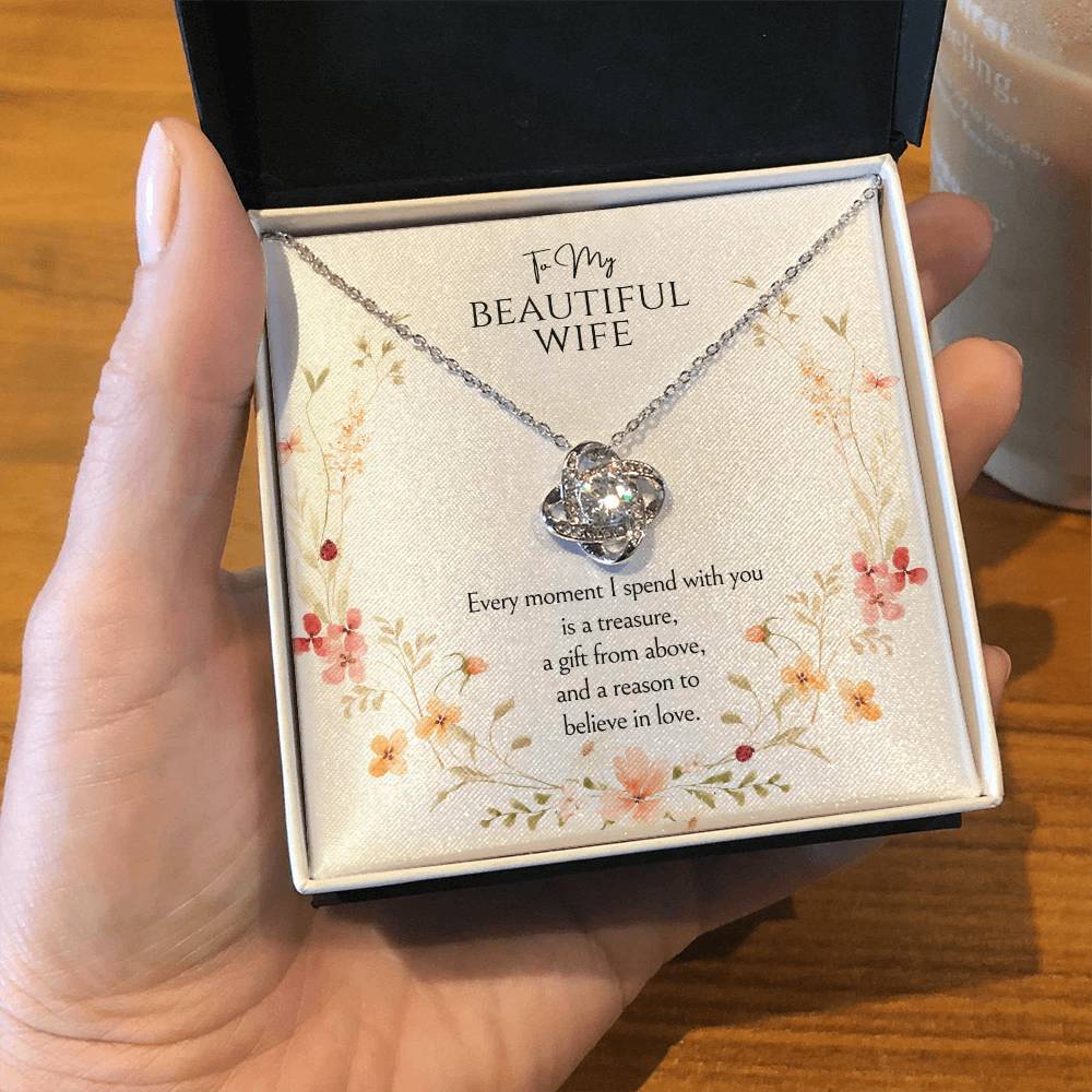 To my wife Love Knot Necklace