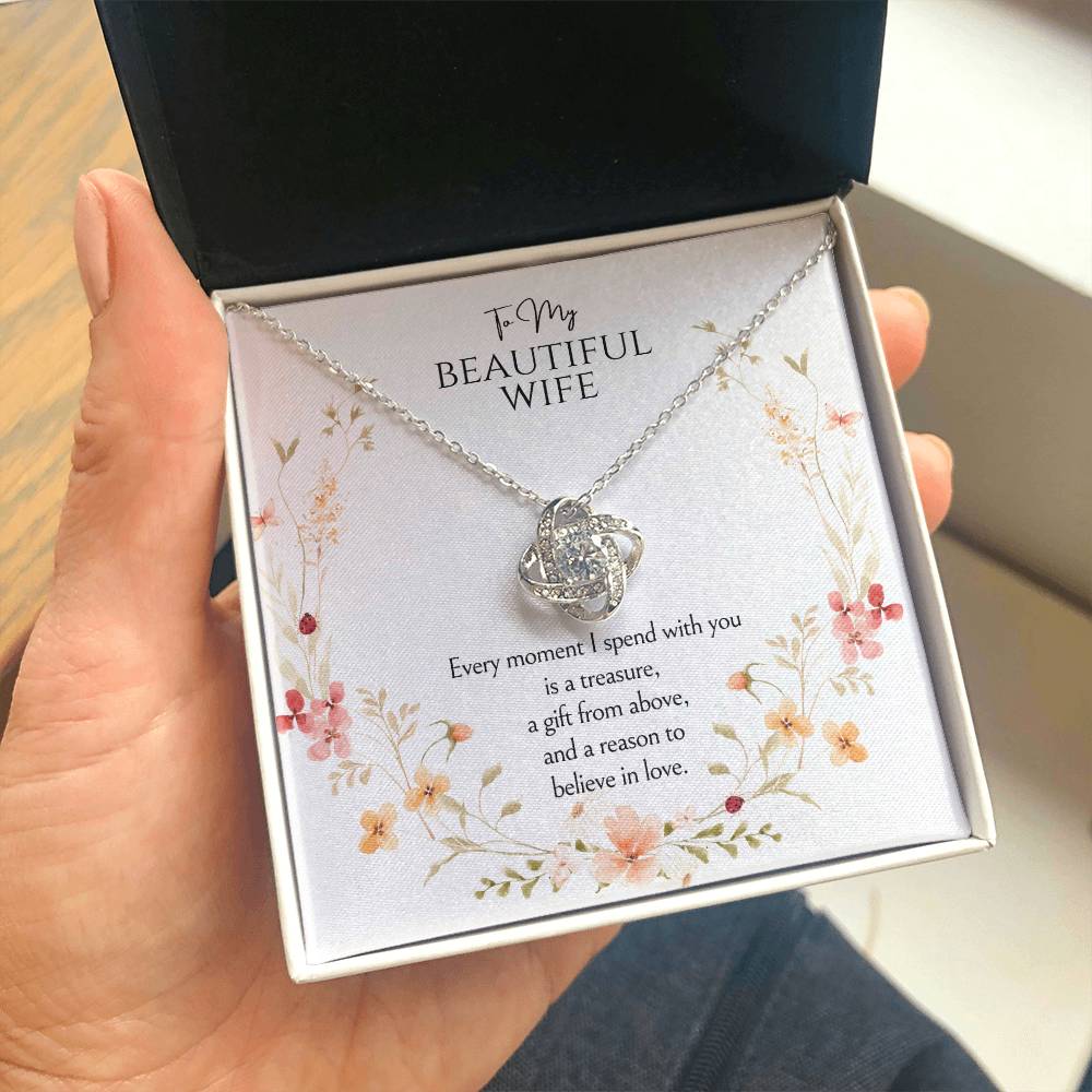 To my wife Love Knot Necklace