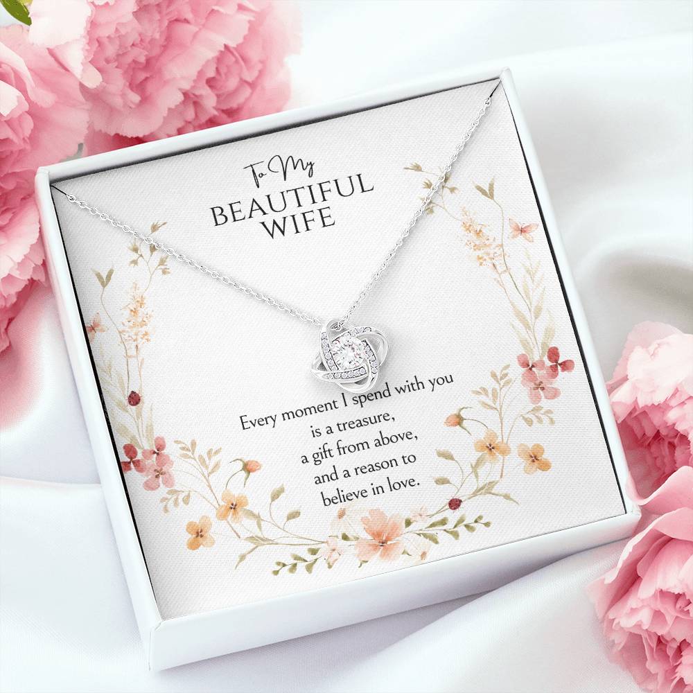 To my wife Love Knot Necklace
