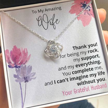 To my wife Love Knot Necklace