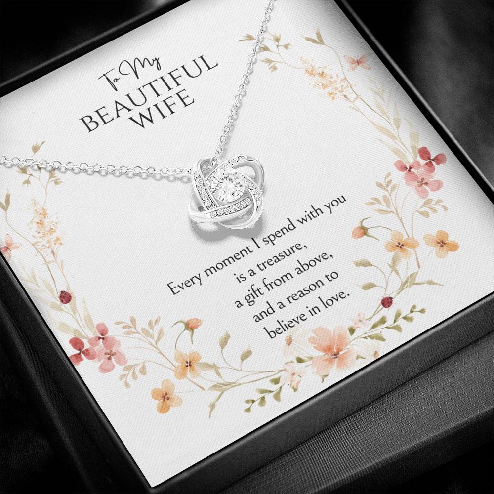 To my wife Love Knot Necklace