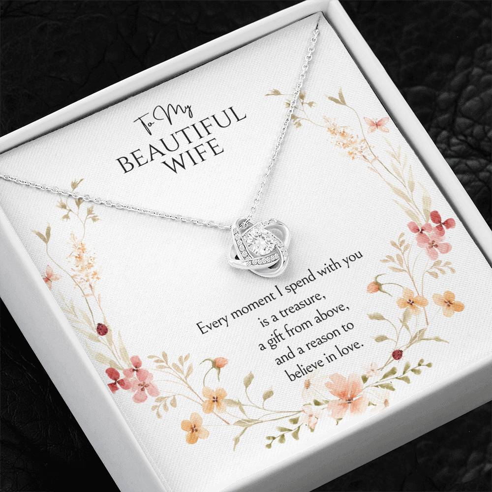 To my wife Love Knot Necklace