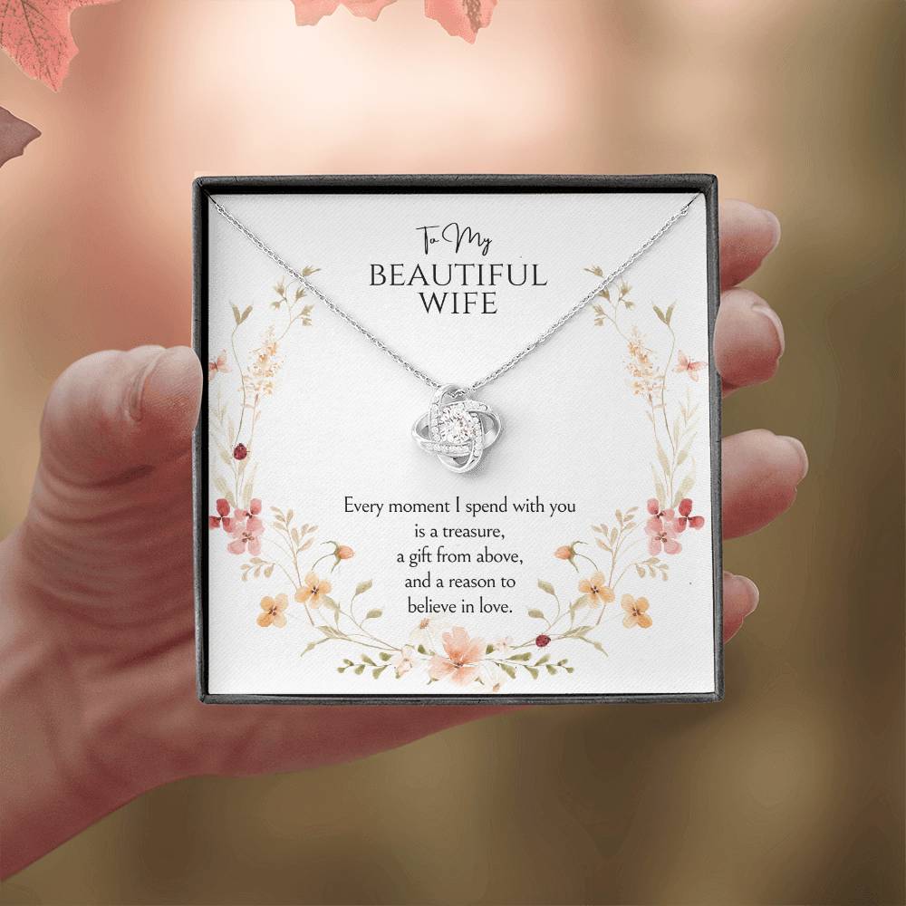 To my wife Love Knot Necklace