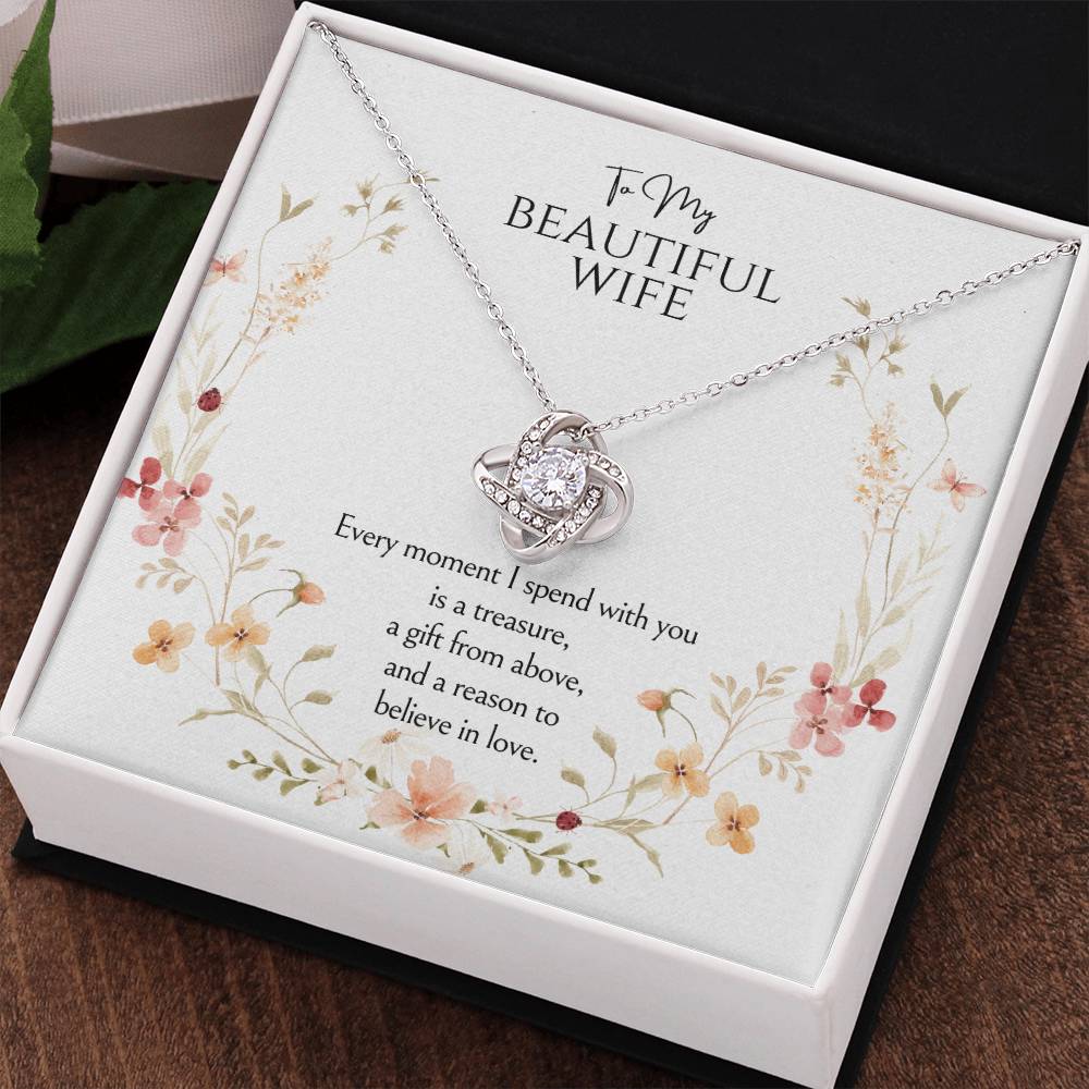 To my wife Love Knot Necklace