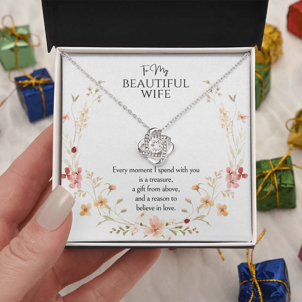 To my wife Love Knot Necklace