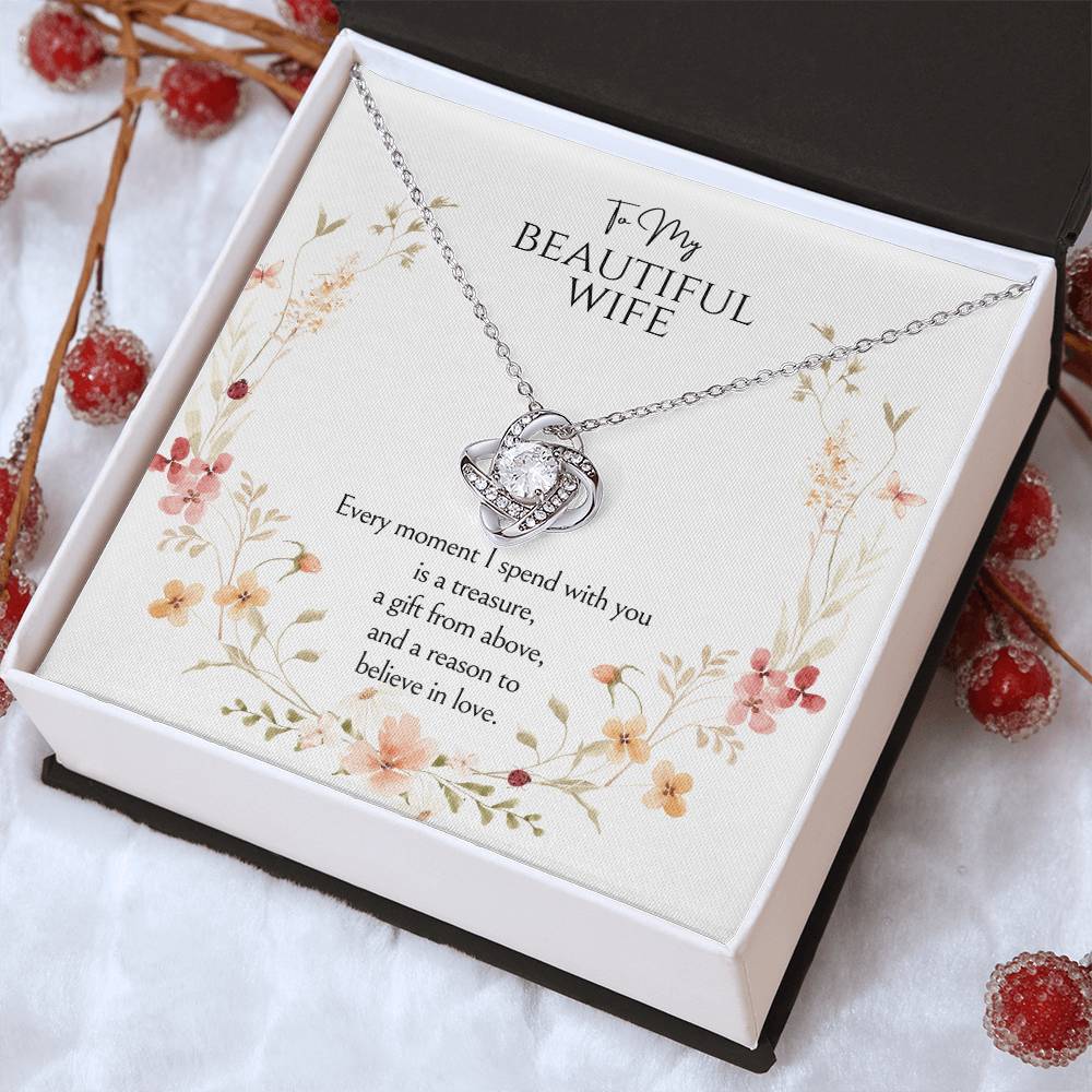 To my wife Love Knot Necklace
