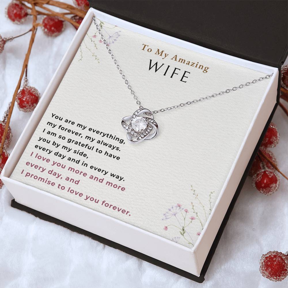 To my wife Love Knot Necklace