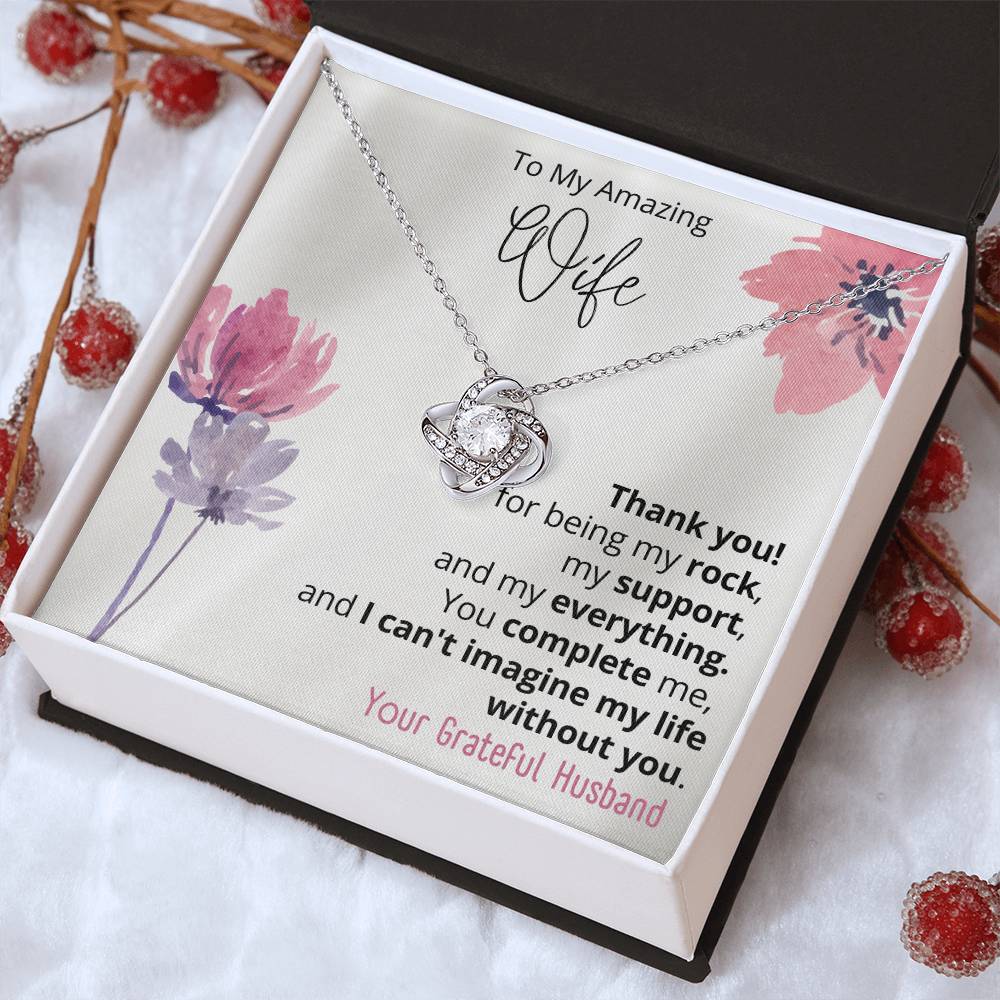 To my wife Love Knot Necklace