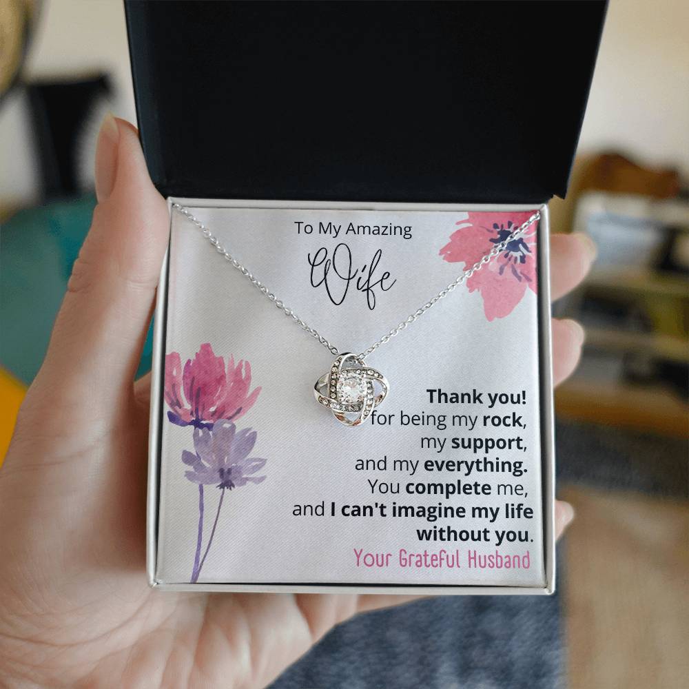 To my wife Love Knot Necklace