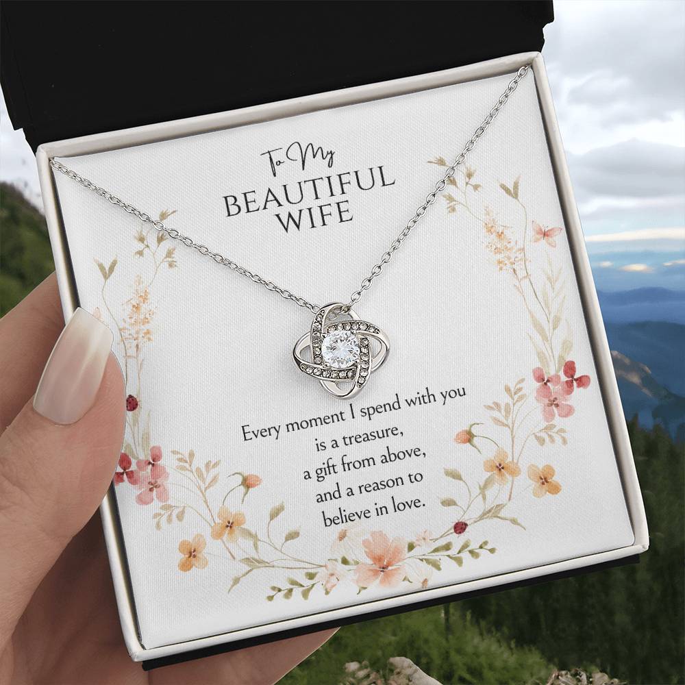 To my wife Love Knot Necklace