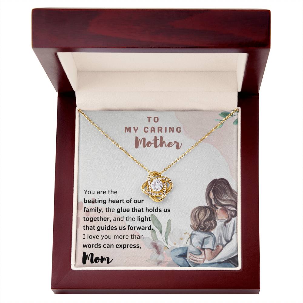 To my mother Love Knot Necklace