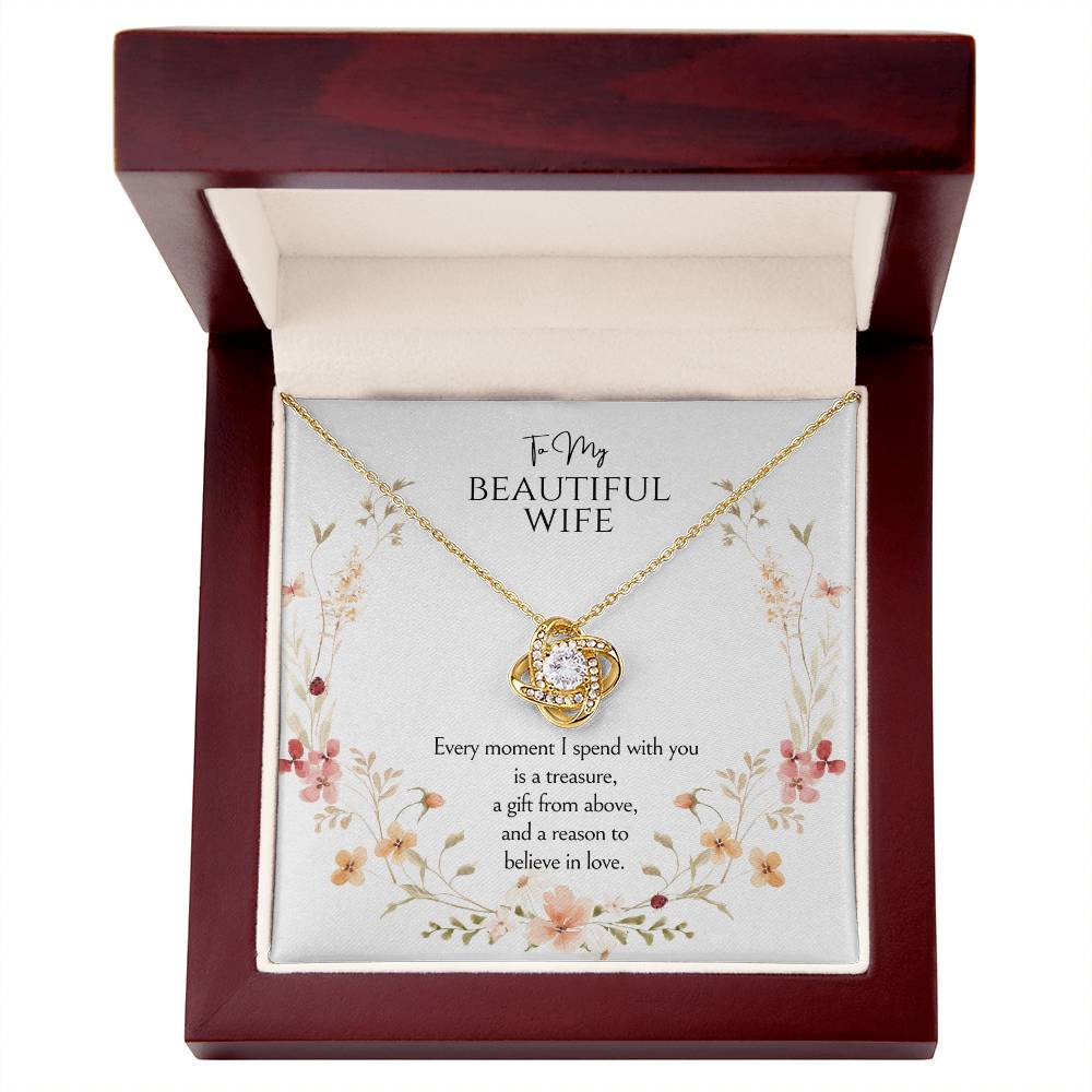 To my wife Love Knot Necklace