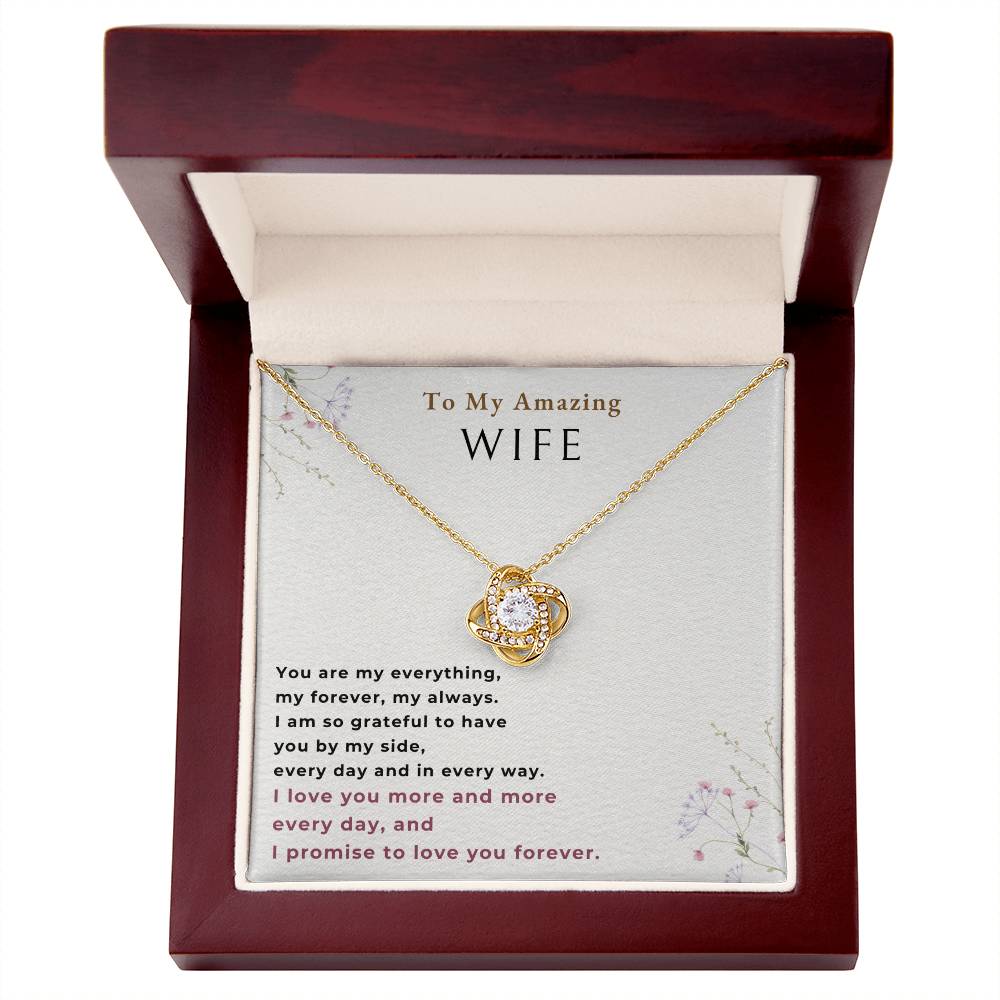 To my wife Love Knot Necklace