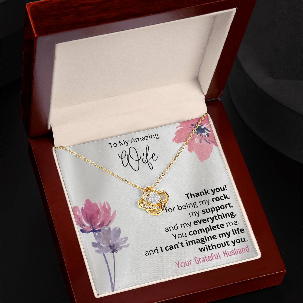 To my wife Love Knot Necklace
