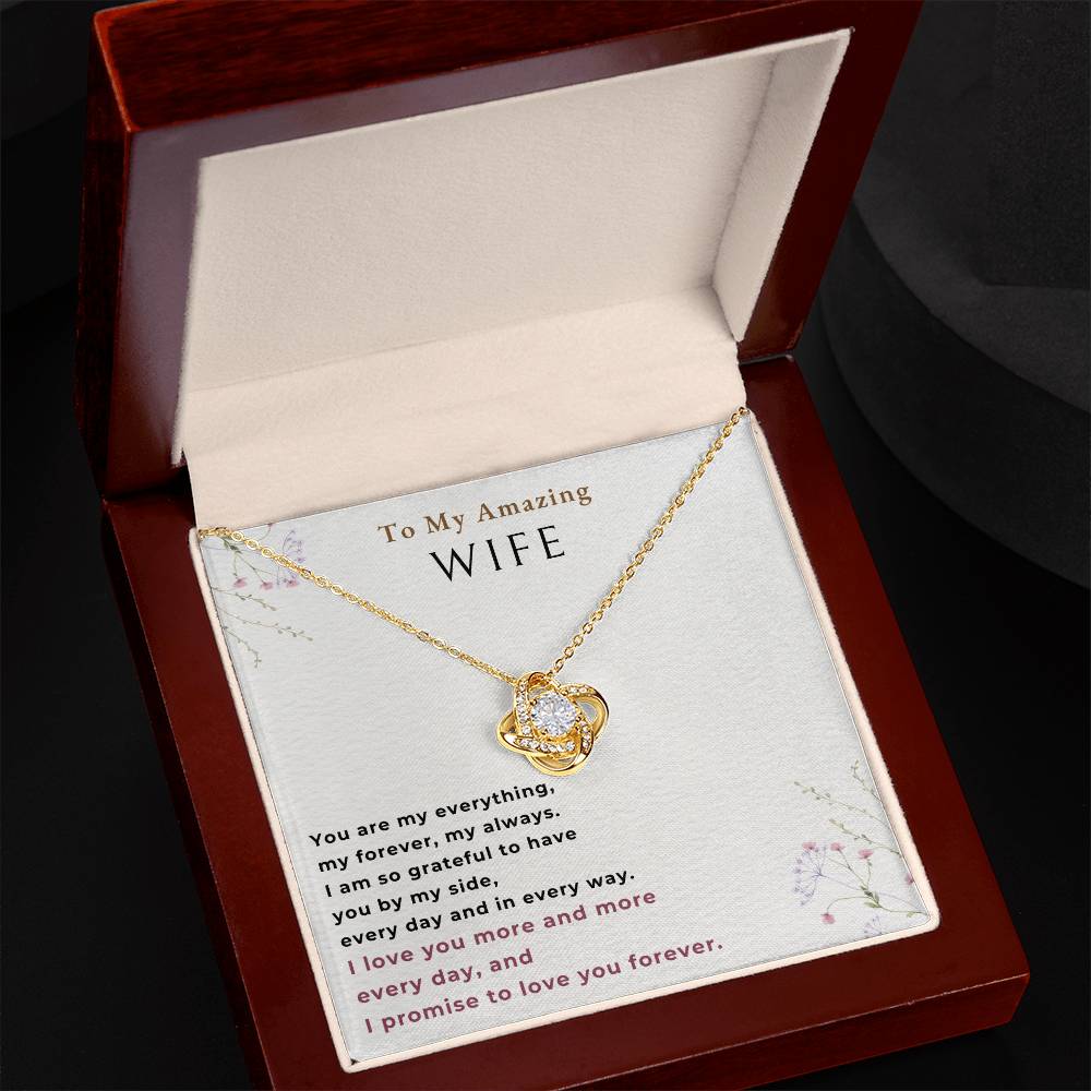 To my wife Love Knot Necklace