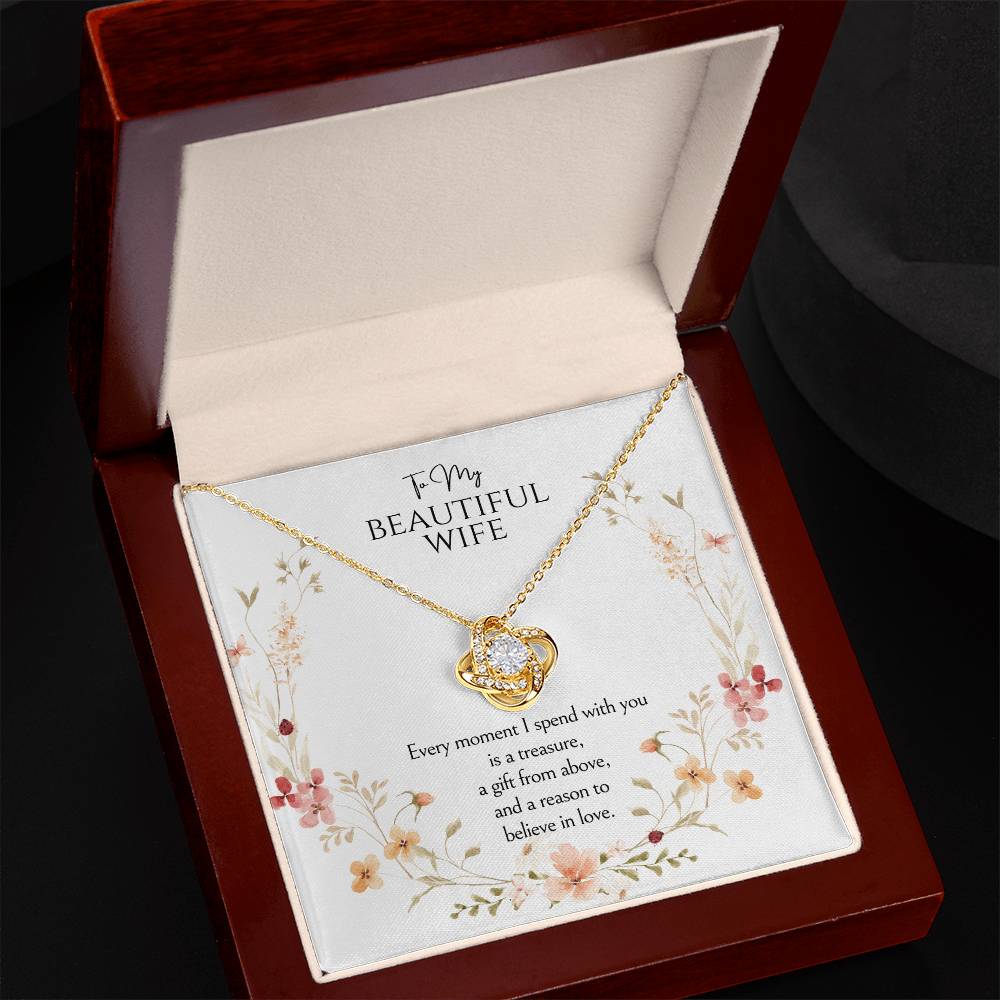 To my wife Love Knot Necklace
