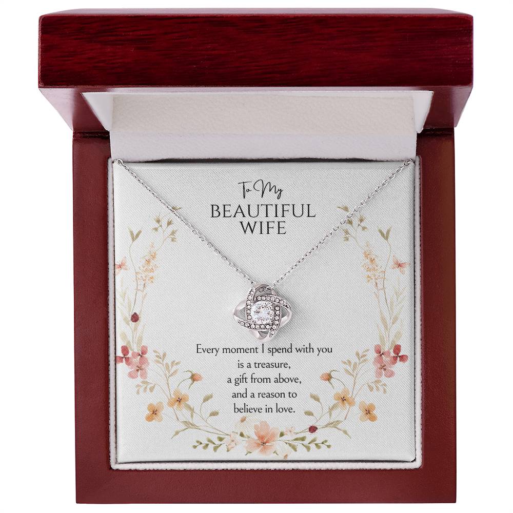 To my wife Love Knot Necklace
