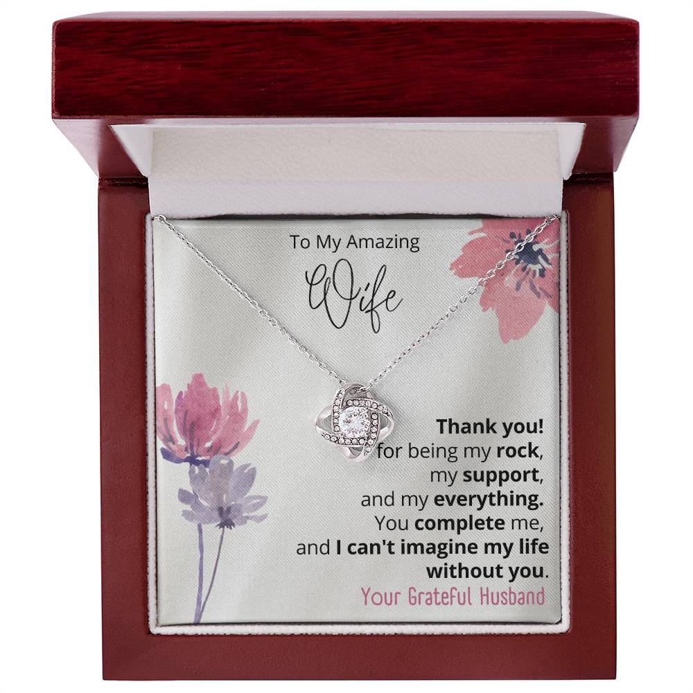 To my wife Love Knot Necklace