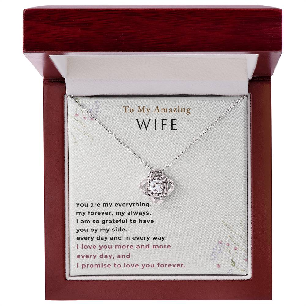 To my wife Love Knot Necklace