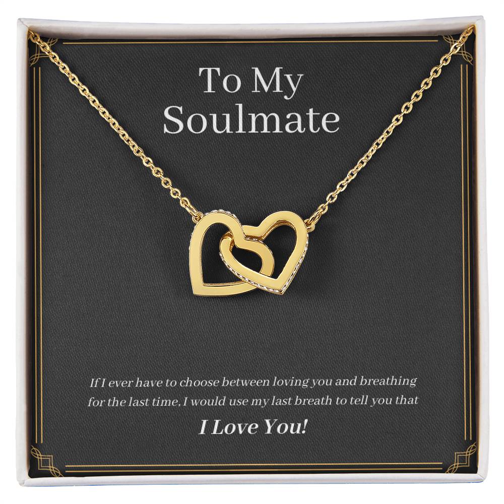 For my Wife Interlocking Hearts Necklace