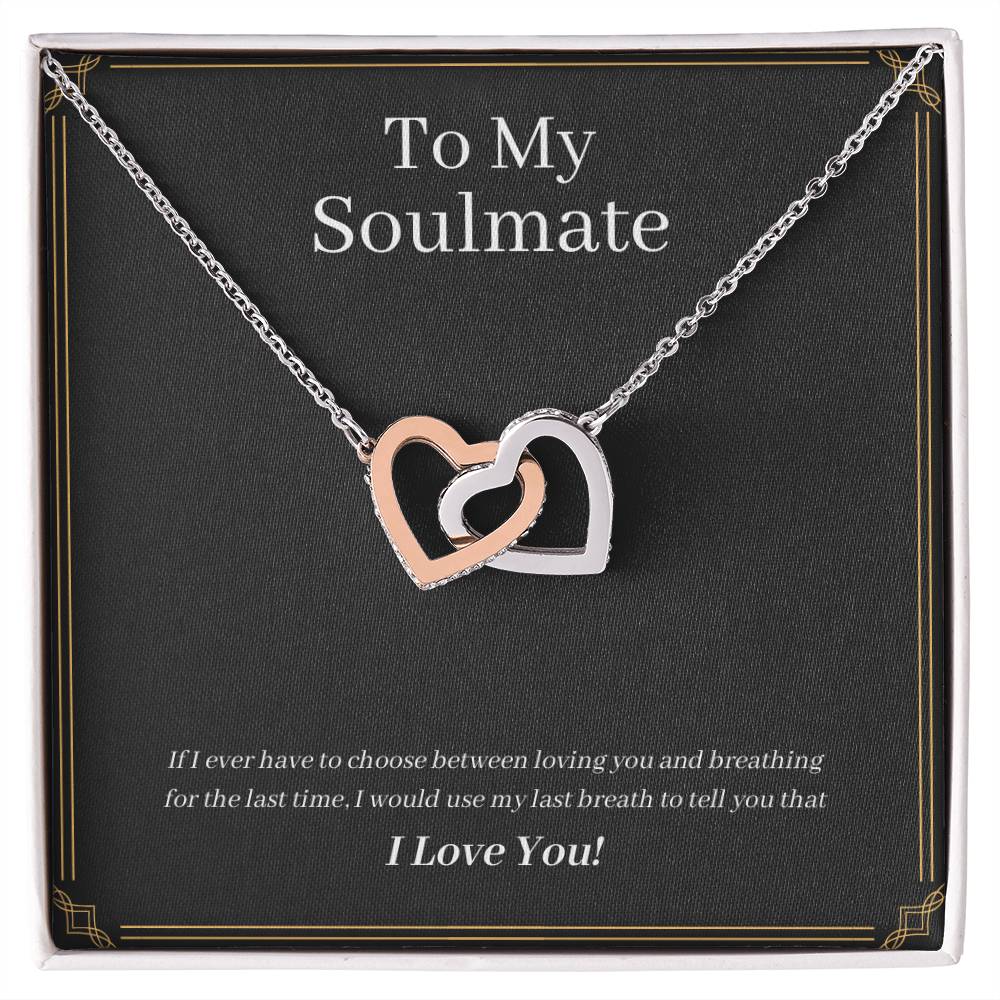 For my Wife Interlocking Hearts Necklace