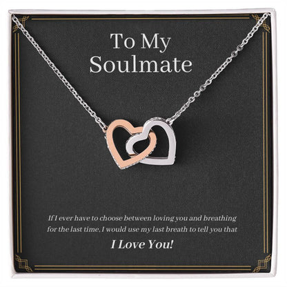 For my Wife Interlocking Hearts Necklace