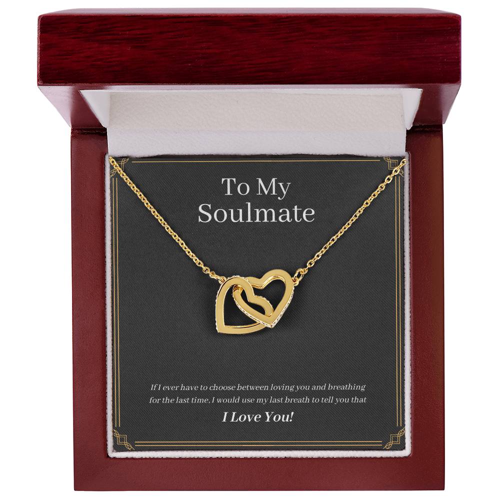 For my Wife Interlocking Hearts Necklace
