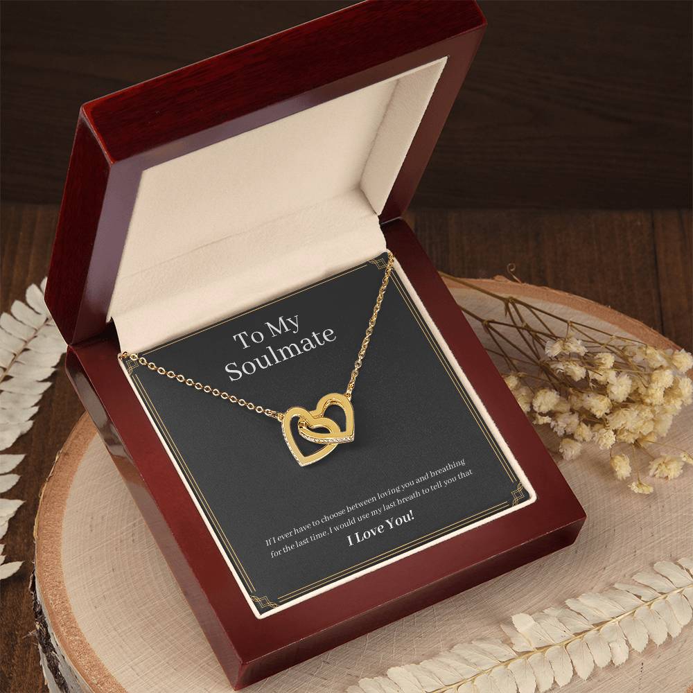 For my Wife Interlocking Hearts Necklace