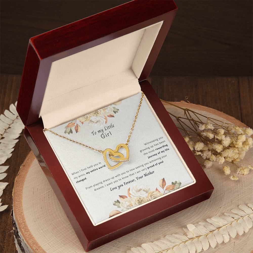 To my daughter Interlocking Hearts Necklace