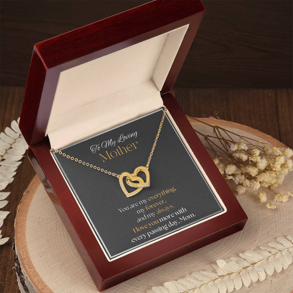 To my mother Interlocking Hearts Necklace