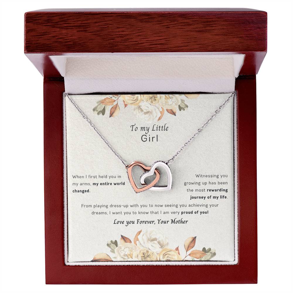 To my daughter Interlocking Hearts Necklace