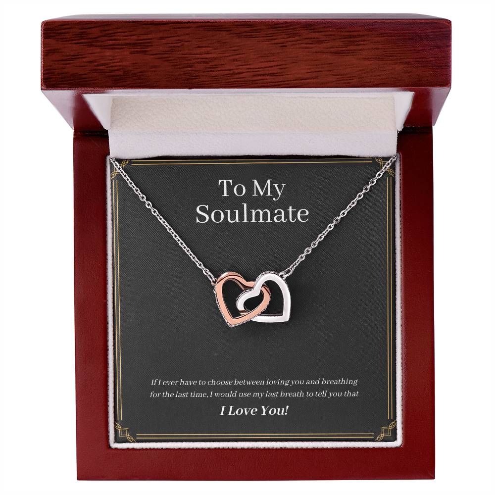 For my Wife Interlocking Hearts Necklace