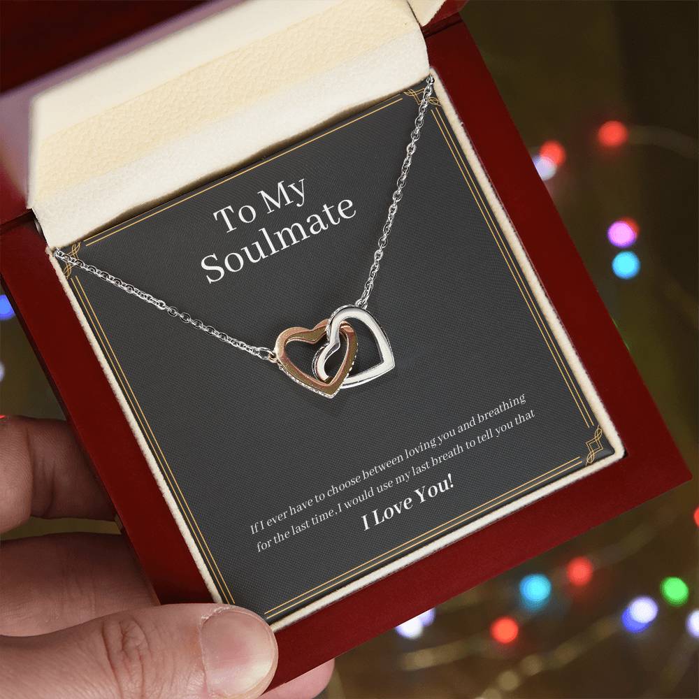 For my Wife Interlocking Hearts Necklace