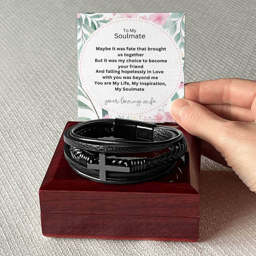 Men's Cross Bracelet