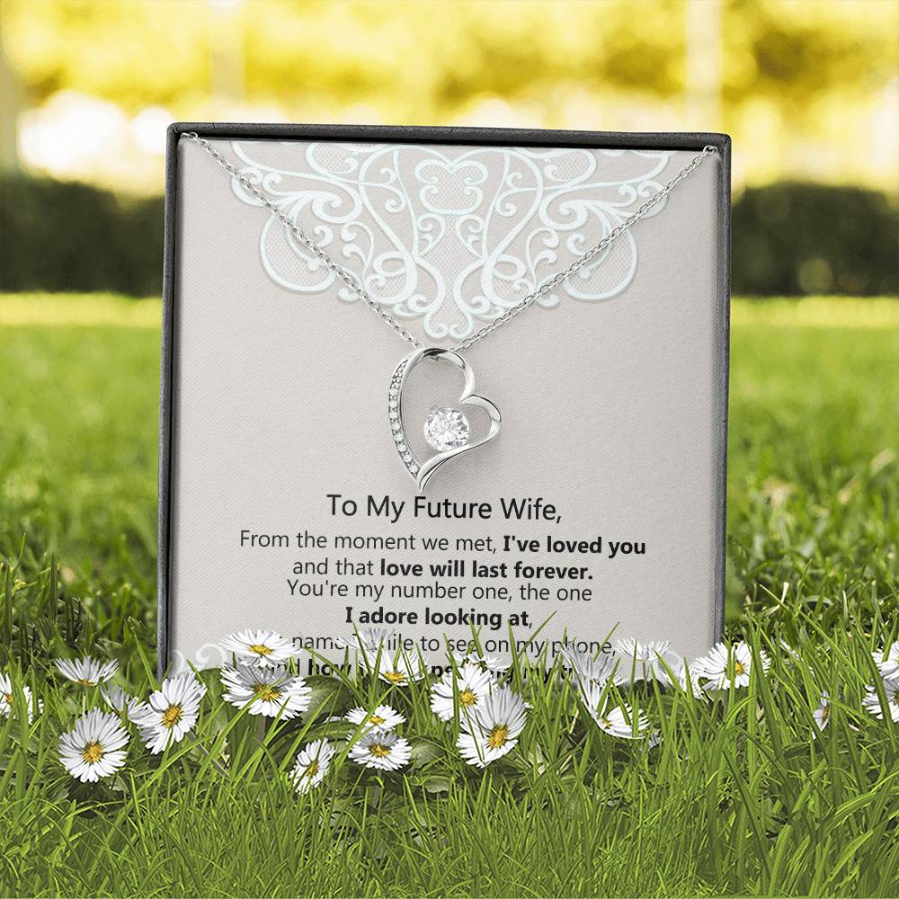 To My Soulmate - 14k, 18k Heart Necklace, Love Necklace Gifts