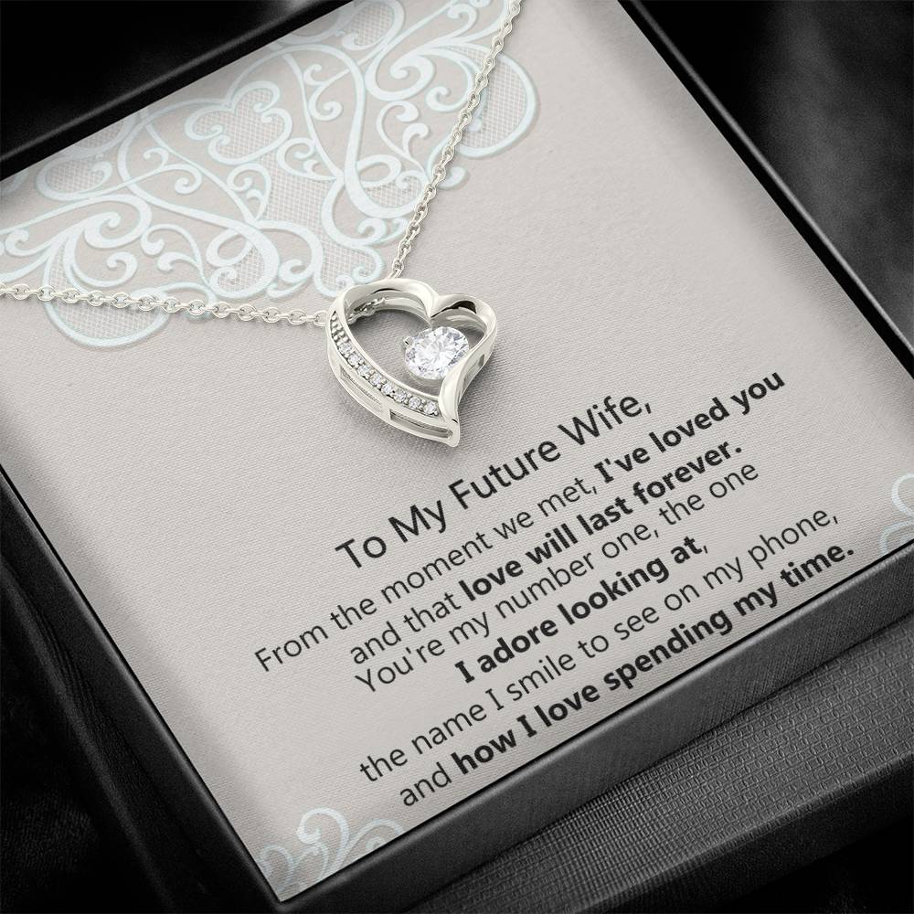 To My Soulmate - 14k, 18k Heart Necklace, Love Necklace Gifts