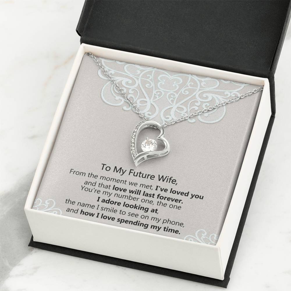 To My Soulmate - 14k, 18k Heart Necklace, Love Necklace Gifts
