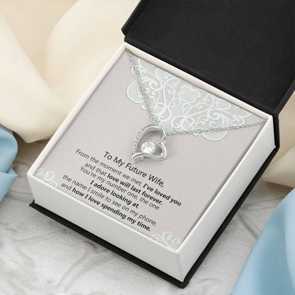 To My Soulmate - 14k, 18k Heart Necklace, Love Necklace Gifts